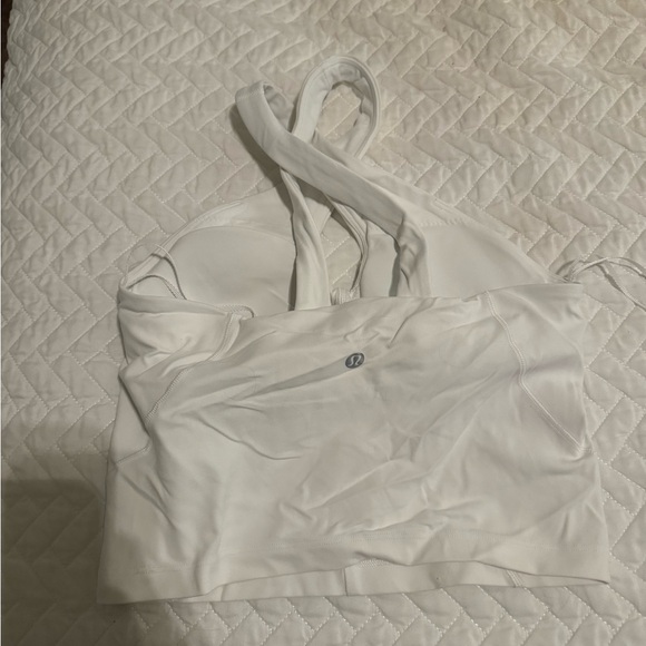 lululemon Align White Keyhole Crop Top - Picture 3 of 3